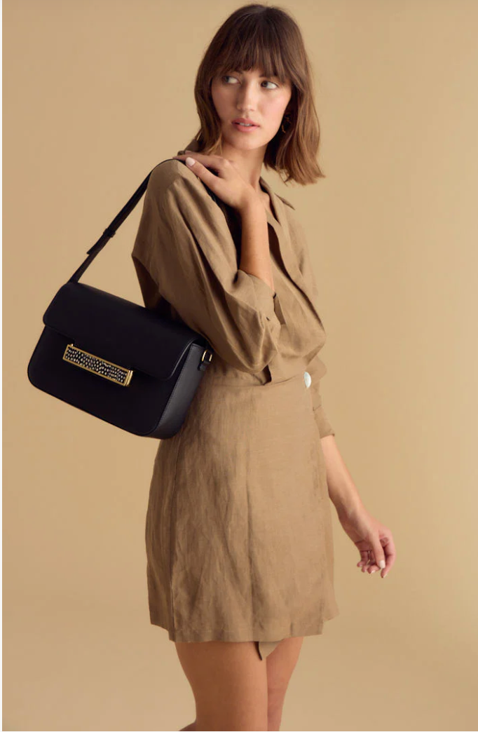 BR.HB.21936-2150:: OXFORD CROSSBODY BAG - BLK HANDBAG.25