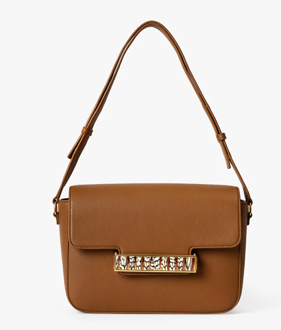 BR.HB.21936-2160:: OXFORD CROSSBODY BAG -TAN HANDBAG.25