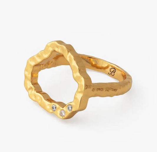 BR.RG.21936-1030:: WAGENER TERRACE RING BRASS-GOLD 6.25