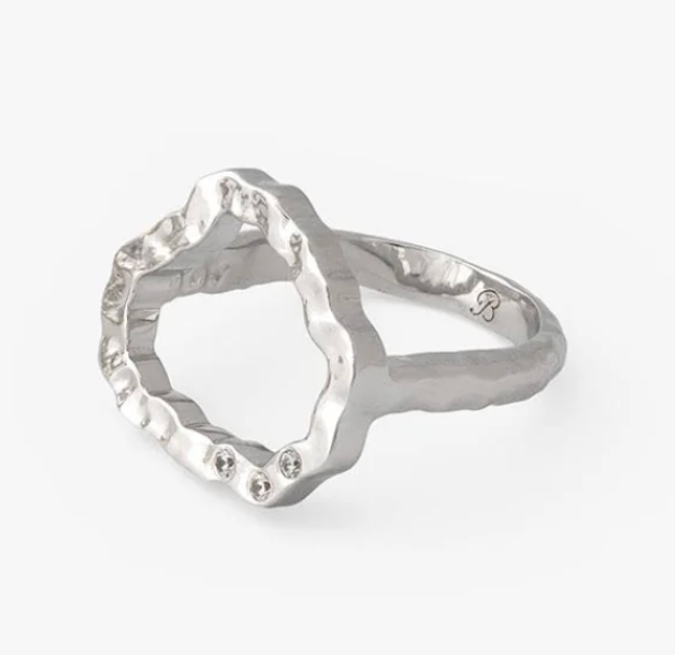 BR.RG.21936-1070:: WAGENER TERRACE RING BRASS-SILVER 7.25
