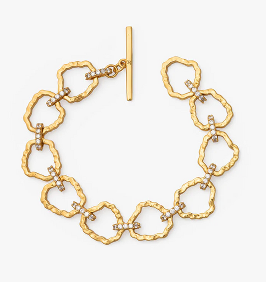 BR.BC.21936-960:: RADCLIFFEBOROUGH RODIUM GOLD PLATED BRACELET.25