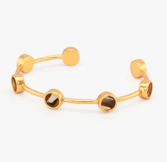 BR.BC.21936-2000:: ONCIDIUM MULTI BEZEL CUFF.25