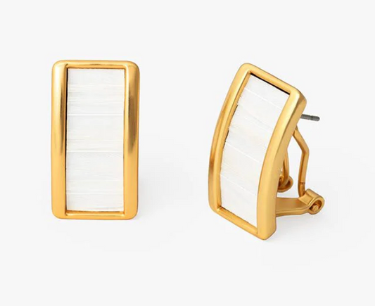 BR.ER.21936-1320:: SMITH TOWN RECTANGLE STUD EARRING.25