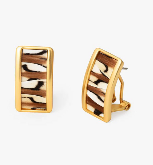 BR.ER.21936-1330:: FORTUNE HILL RECTANGLE STUD EARRING.25