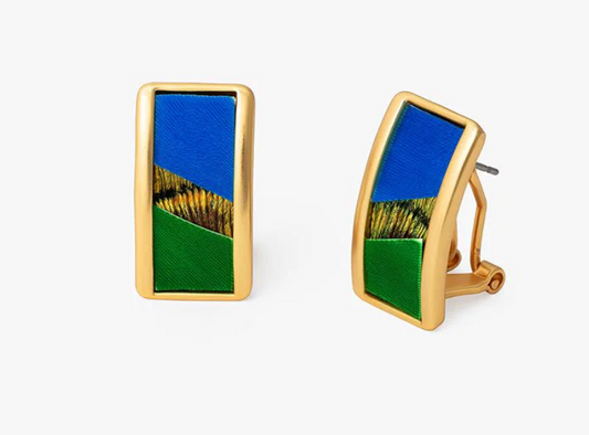 BR.ER.21936-1340:: COCKBURN RECTANGLE STUD EARRING.25