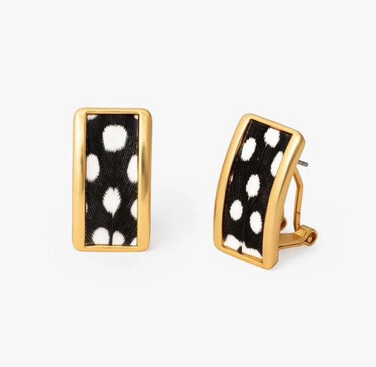 BR.ER.21936-1350:: BLACKWOOD RECTANGLE STUD EARRING.25