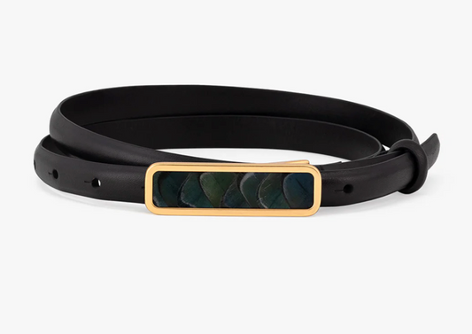 BR.BLT.21936-200B: ACE BASIN ABBY BELT-NAVY LADY BLACK.25