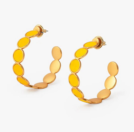 BR.ER.21936-1410:: BEHRING POINT HOOP EARRING.25
