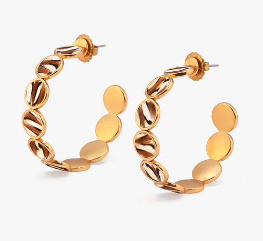 BR.ER.21936-1440:: TIGER HOOP EARRING.25