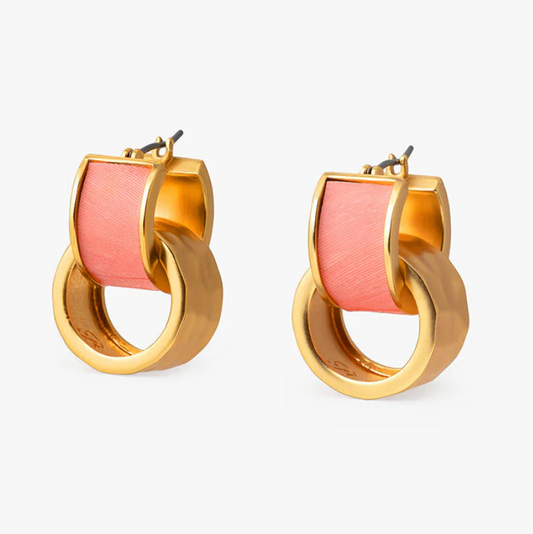 BR.ER.21936-1460:: RUM CAY TWO PIECE HOOP EARRING.25