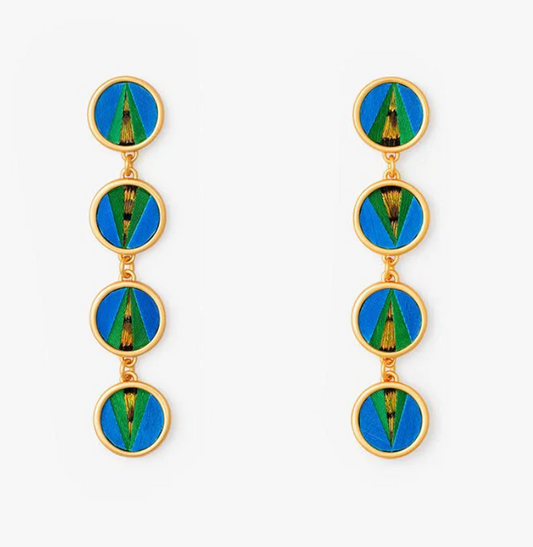 BR.ER.21936-1550:: NORMAN CASTLE ROUND BEZEL EARRING.25